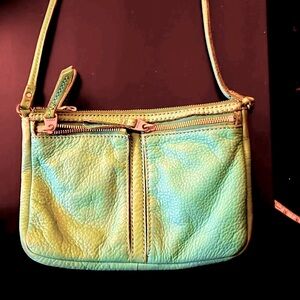 Fossil Crossbody bag.  Turquoise.